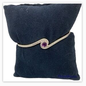 - Natural Purple amethyst 7.50” bracelet